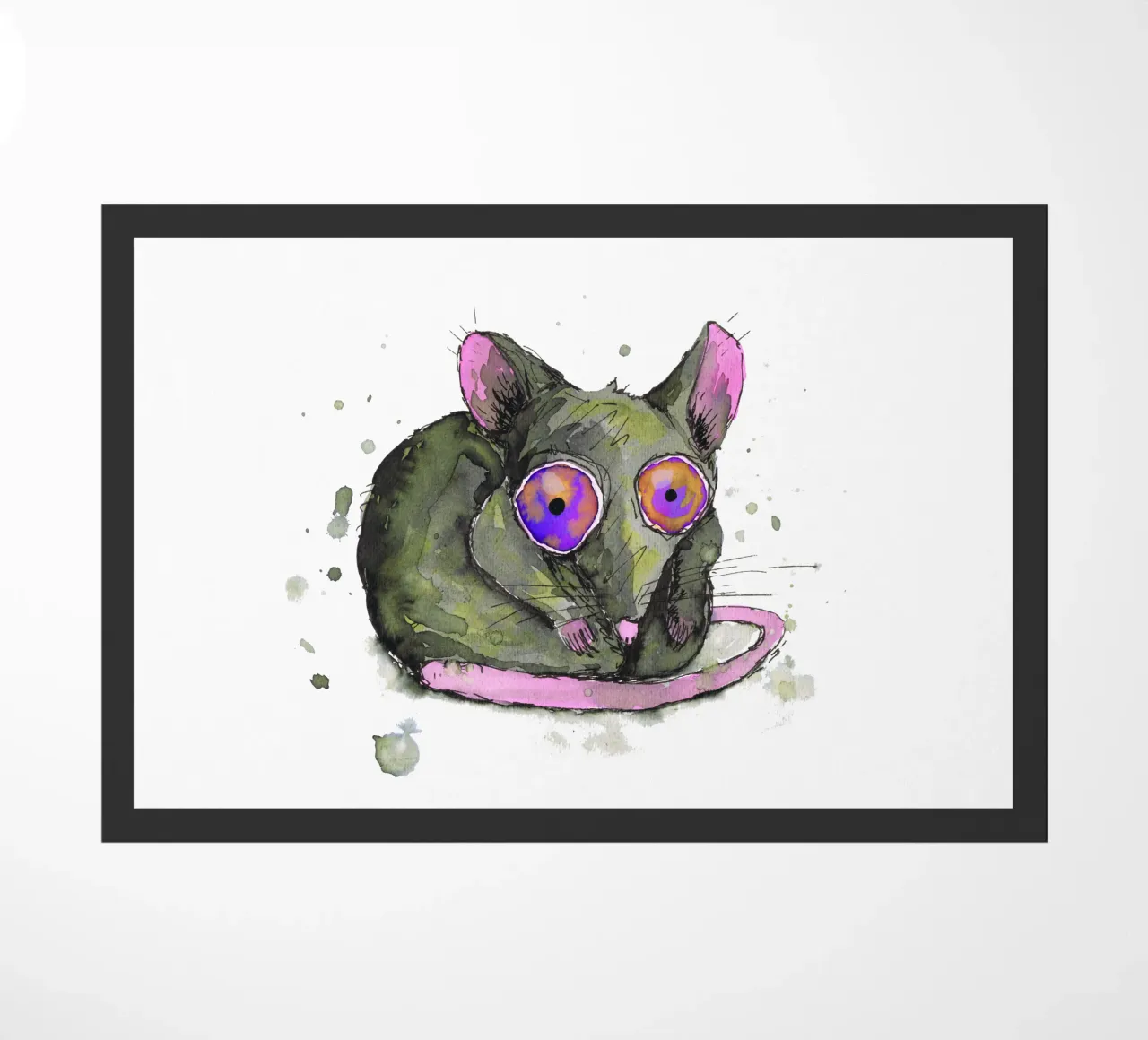 Rat doormat by BwiseLizzy