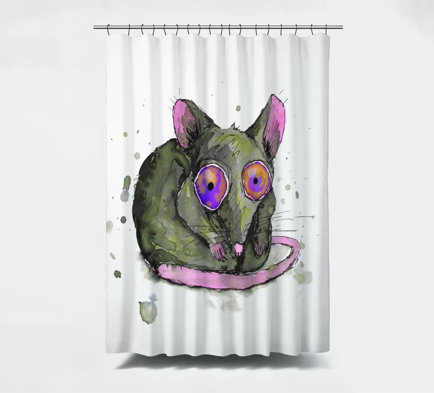 Ratte Duschvorhang von BwiseLizzy
