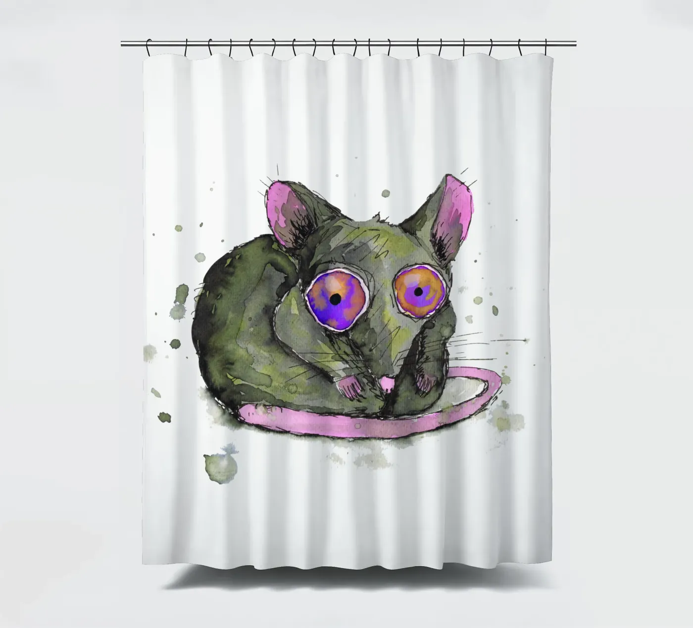 Ratte Duschvorhang von BwiseLizzy