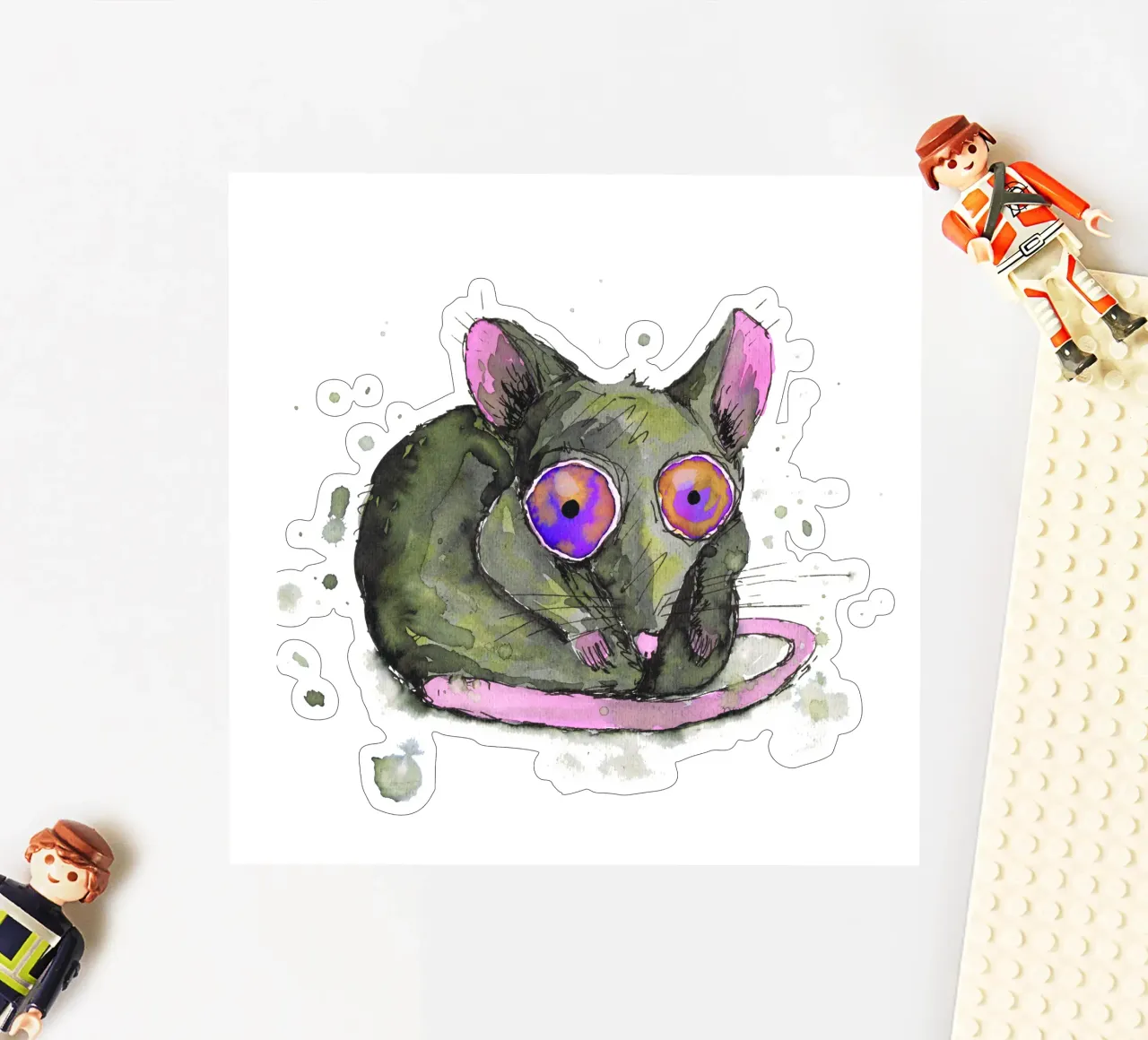 Rat sticker by BwiseLizzy