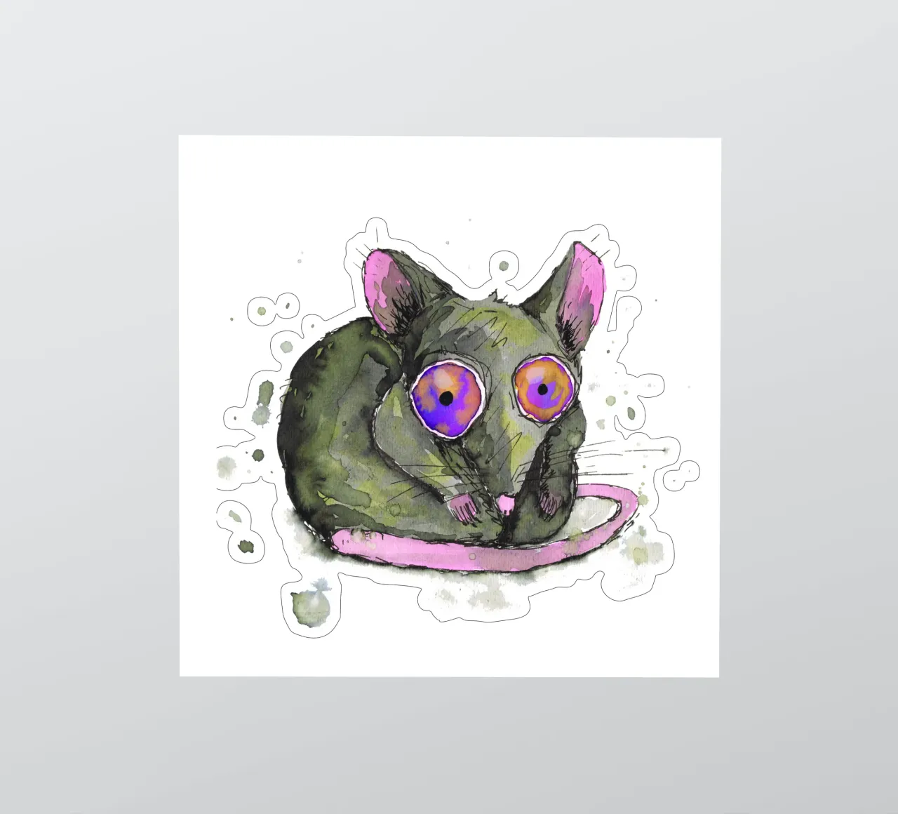 Rat sticker by BwiseLizzy