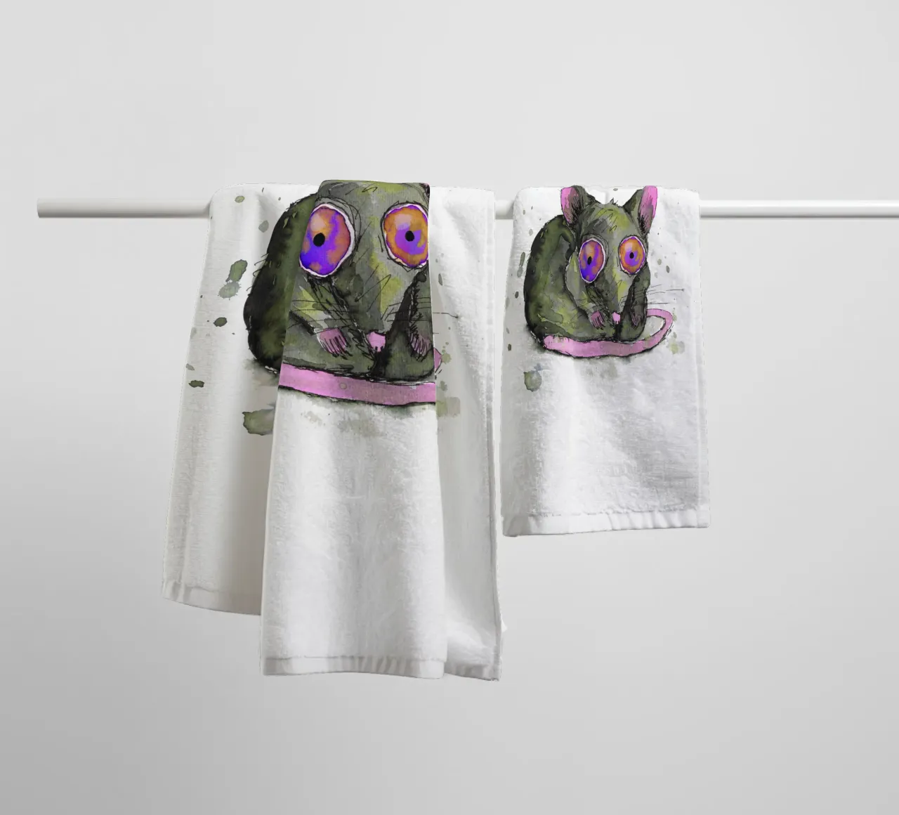 Rat badhanddoek van BwiseLizzy