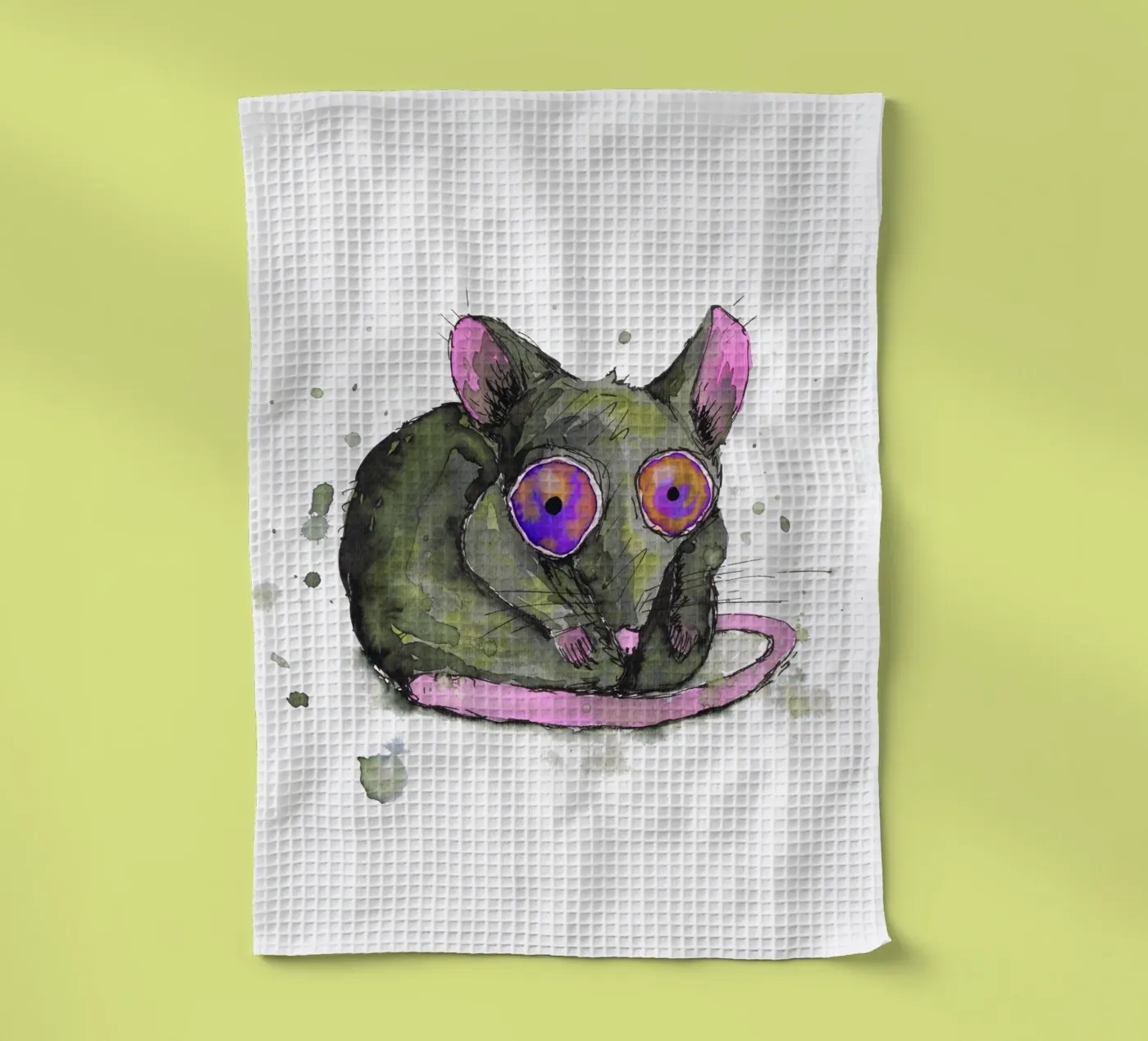 Ratte Geschirrtuch von BwiseLizzy