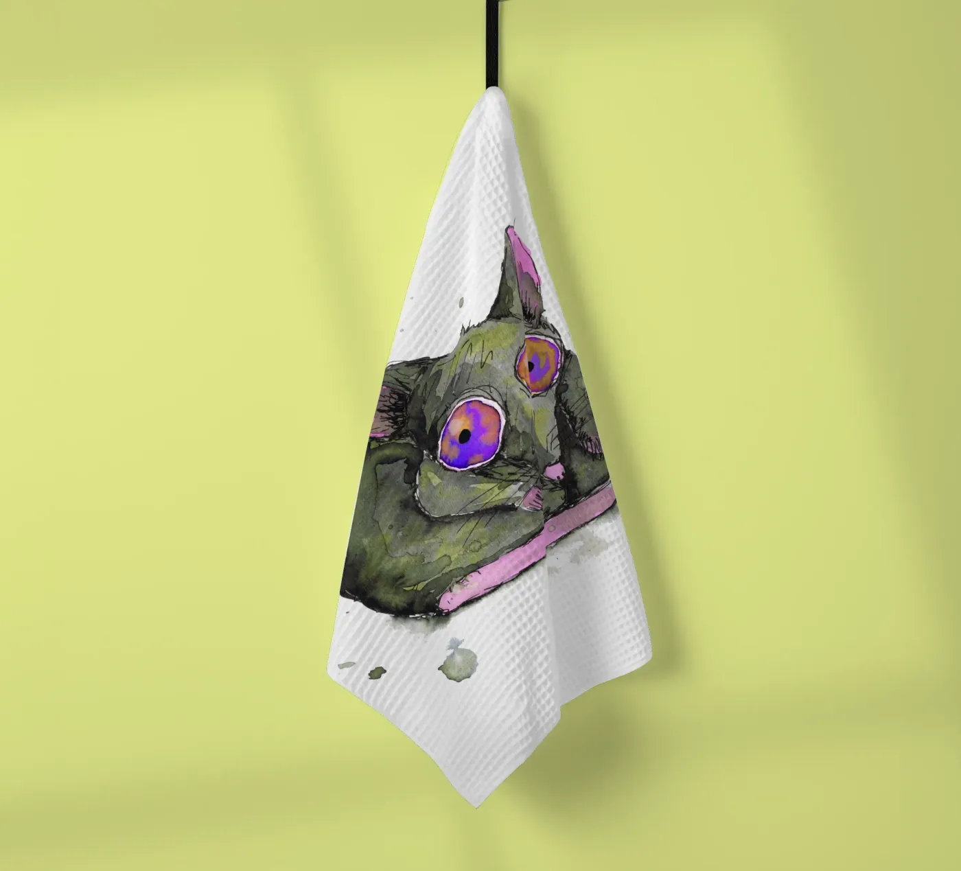 Ratte Geschirrtuch von BwiseLizzy