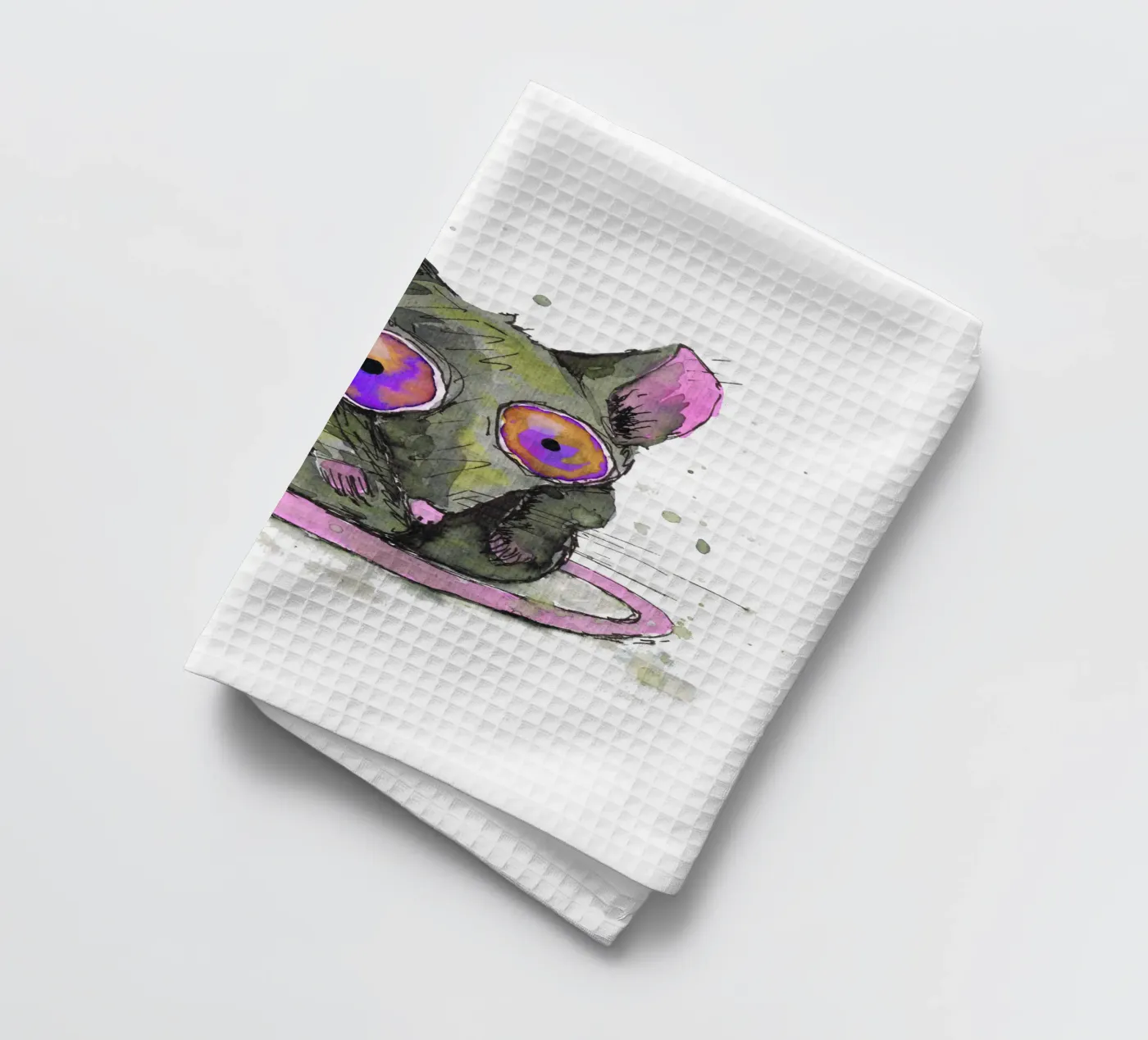 Ratte Geschirrtuch von BwiseLizzy