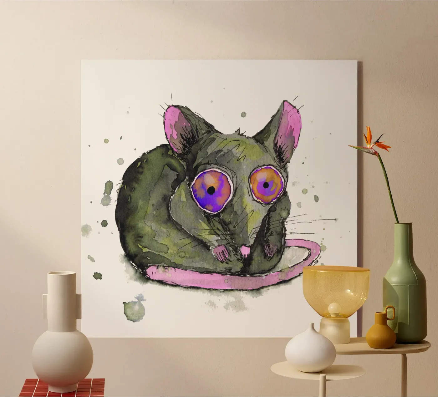 Rat acryl van BwiseLizzy