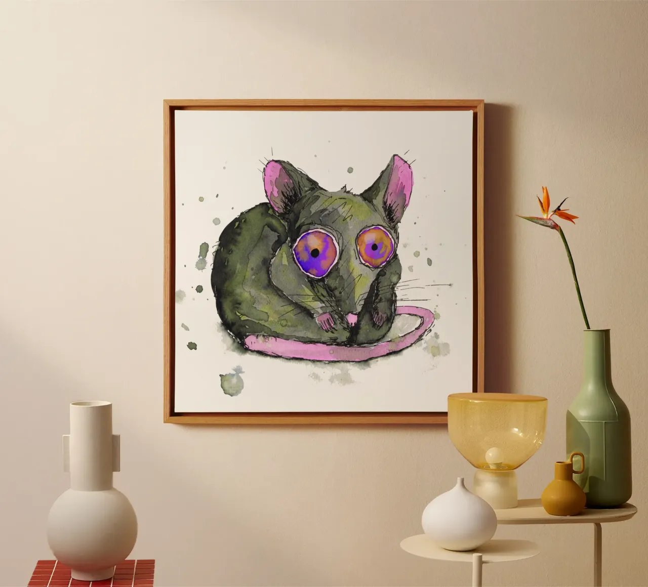 Ratte Leinwand von BwiseLizzy