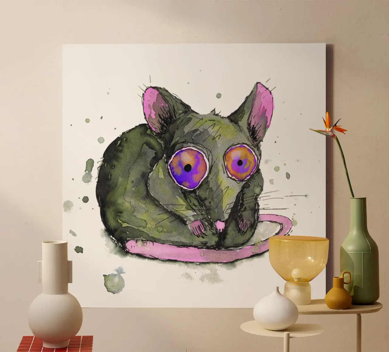 Rat canvas by BwiseLizzy