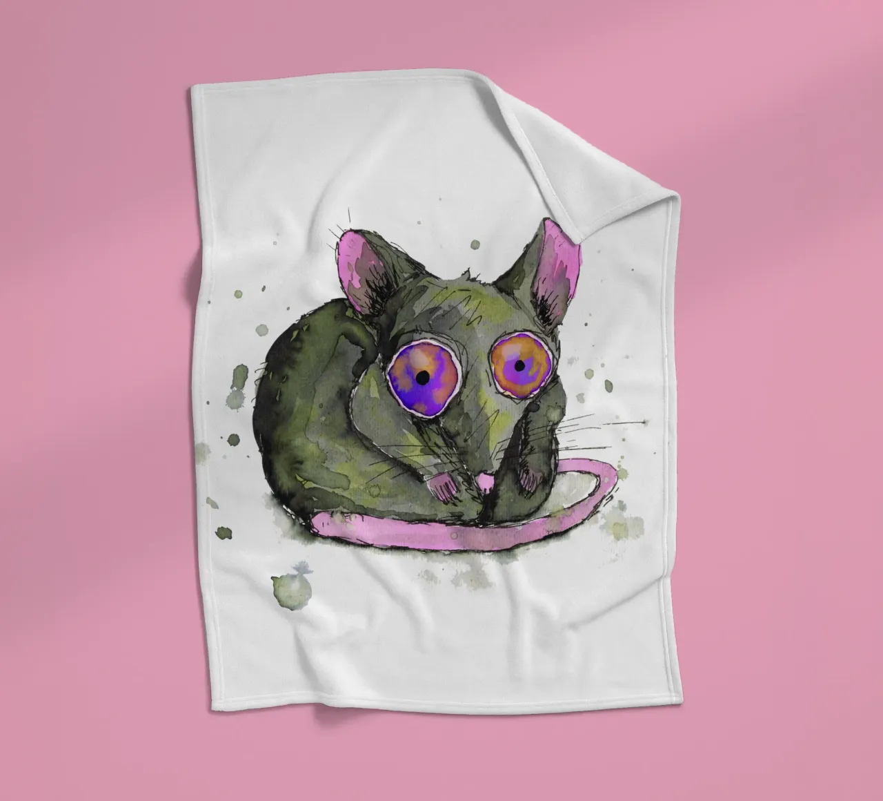 Rat fleece blanket by BwiseLizzy