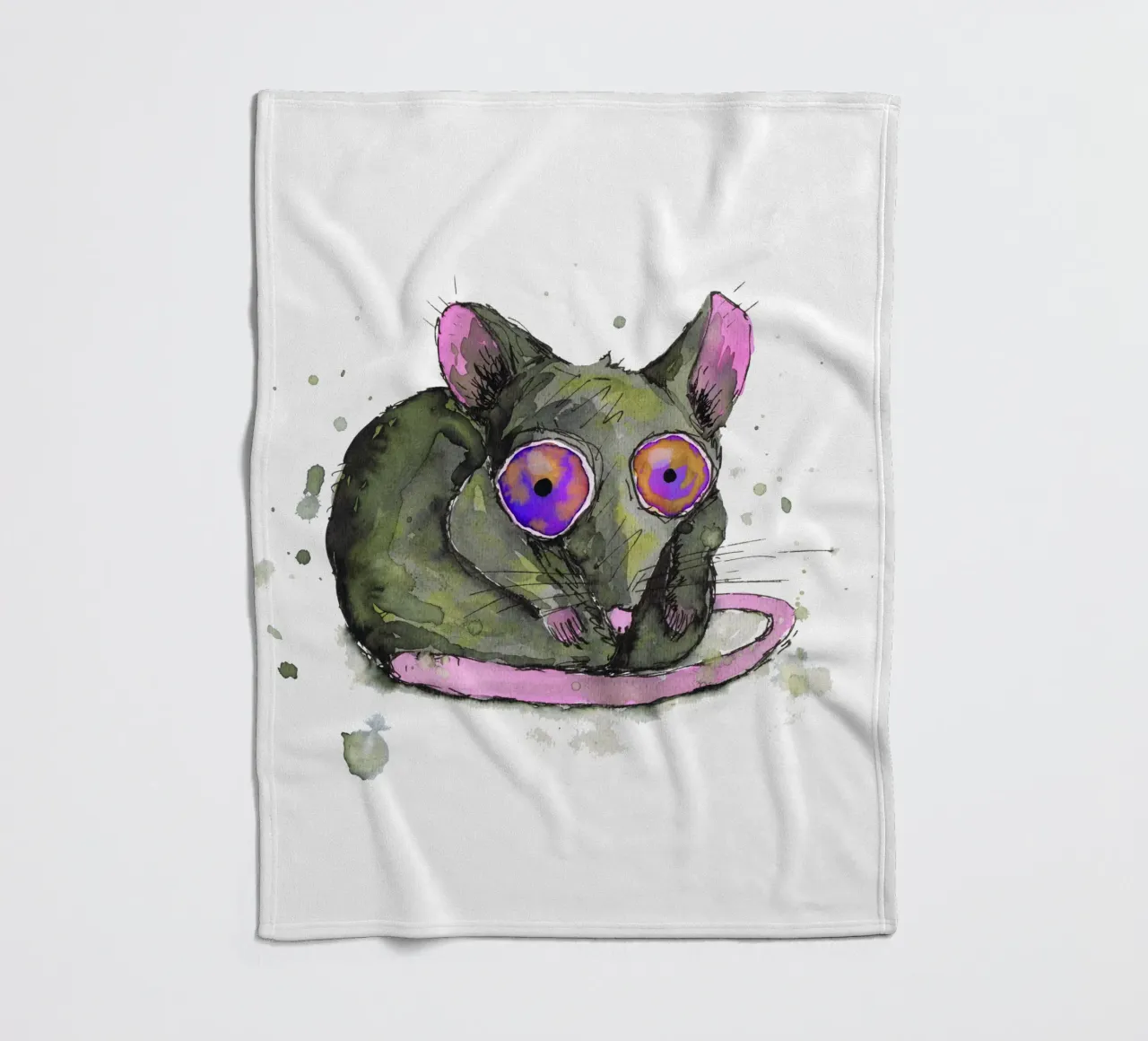 Rat fleece blanket by BwiseLizzy