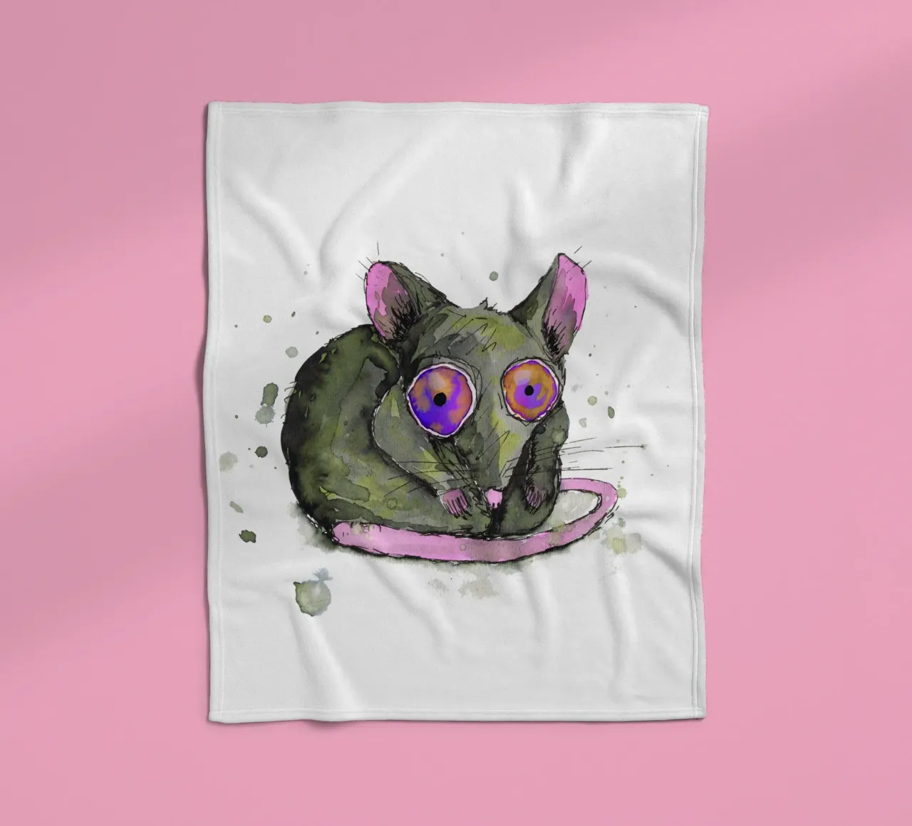 Rat fleece blanket by BwiseLizzy
