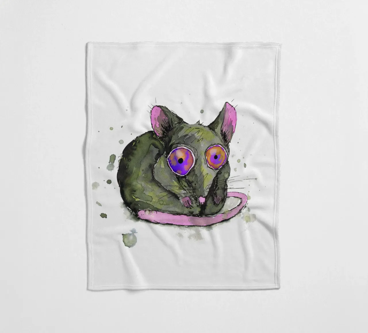 Rat fleece blanket by BwiseLizzy