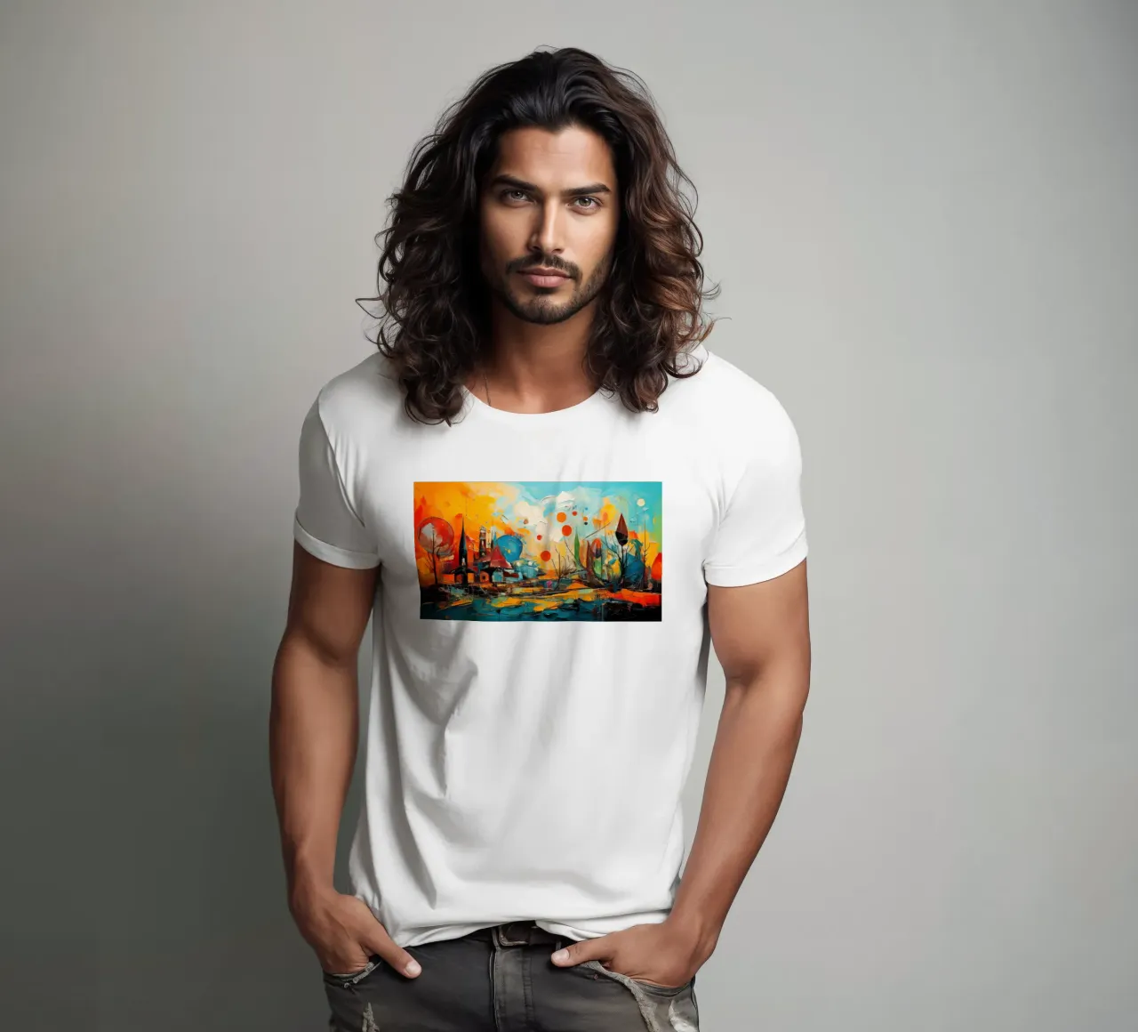 Abstract Forest View 001 t-shirt da Art Unleashed