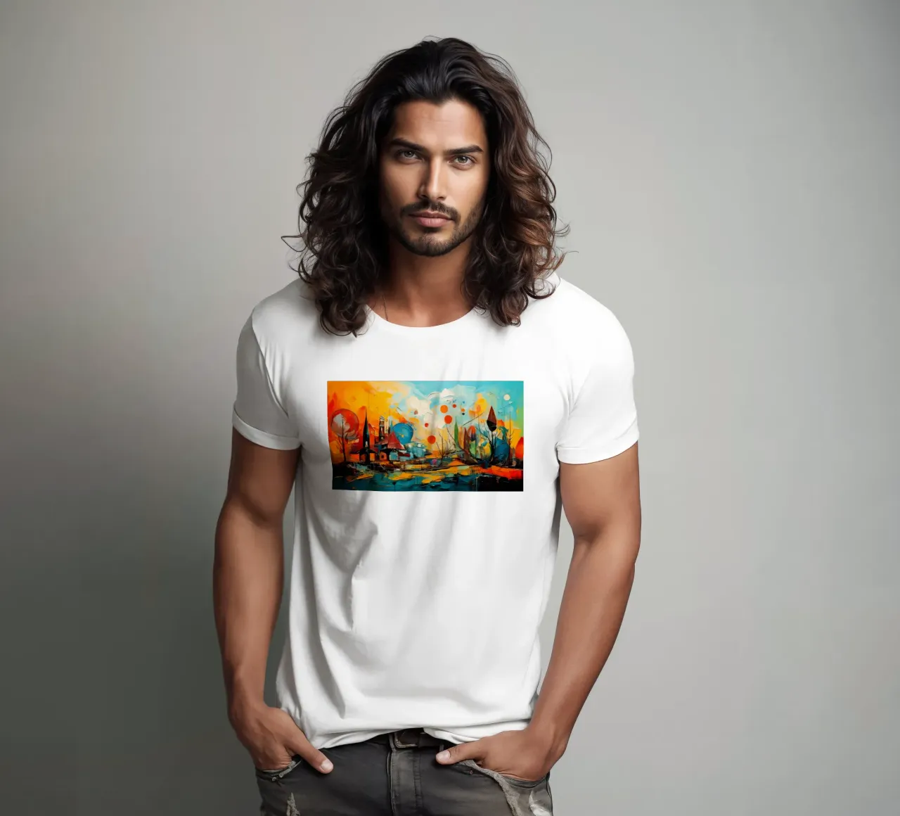 Abstract Forest View 001 t-shirt da Art Unleashed