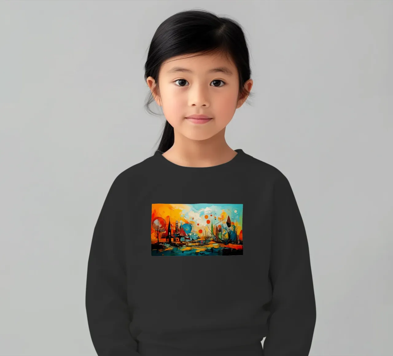 Abstract Forest View 001 felpa bambino da Art Unleashed