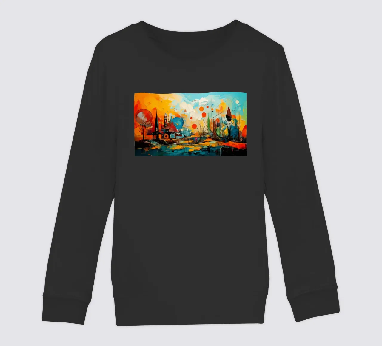 Abstract Forest View 001 felpa bambino da Art Unleashed