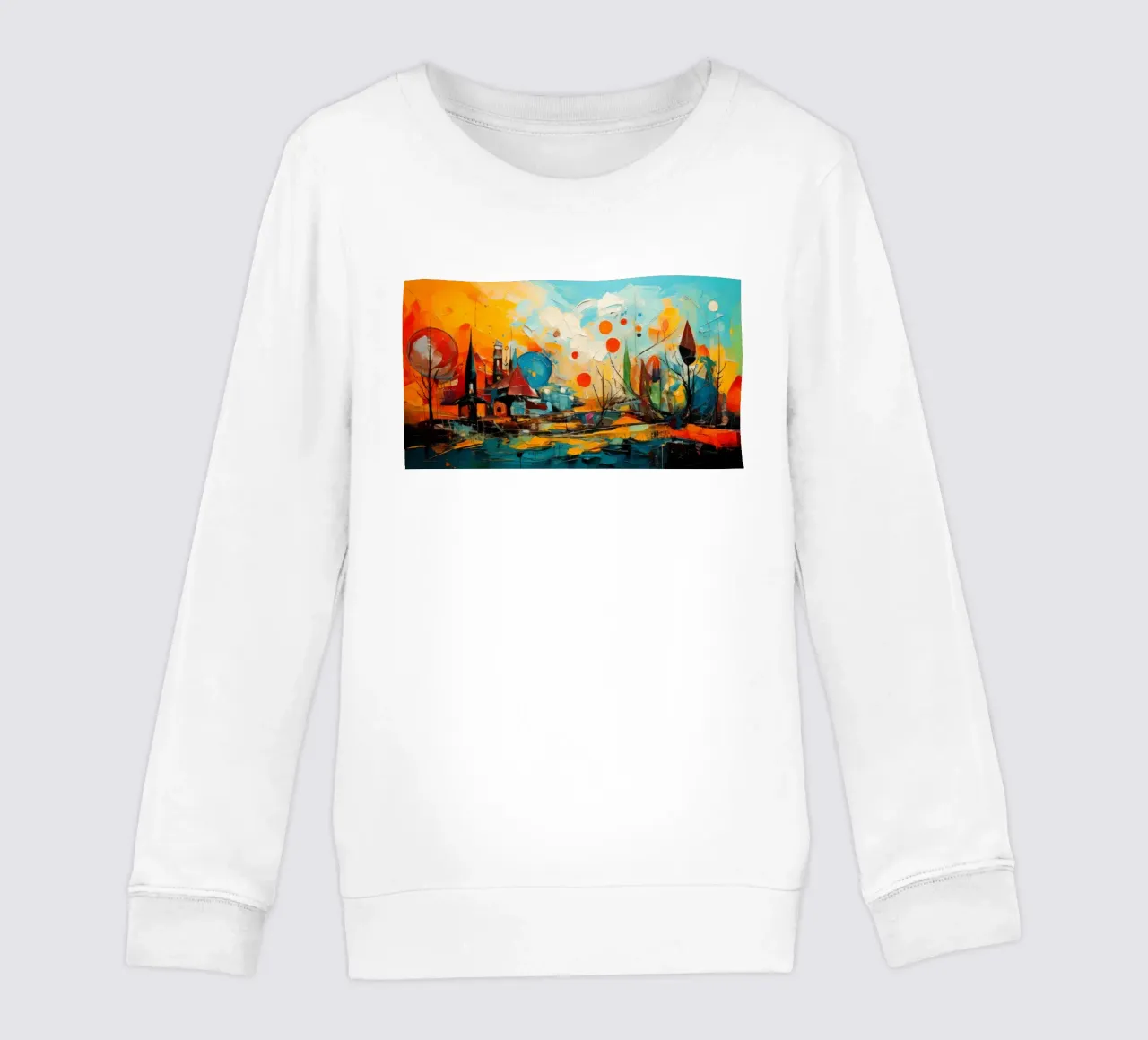 Abstract Forest View 001 sudadera para niño de Art Unleashed