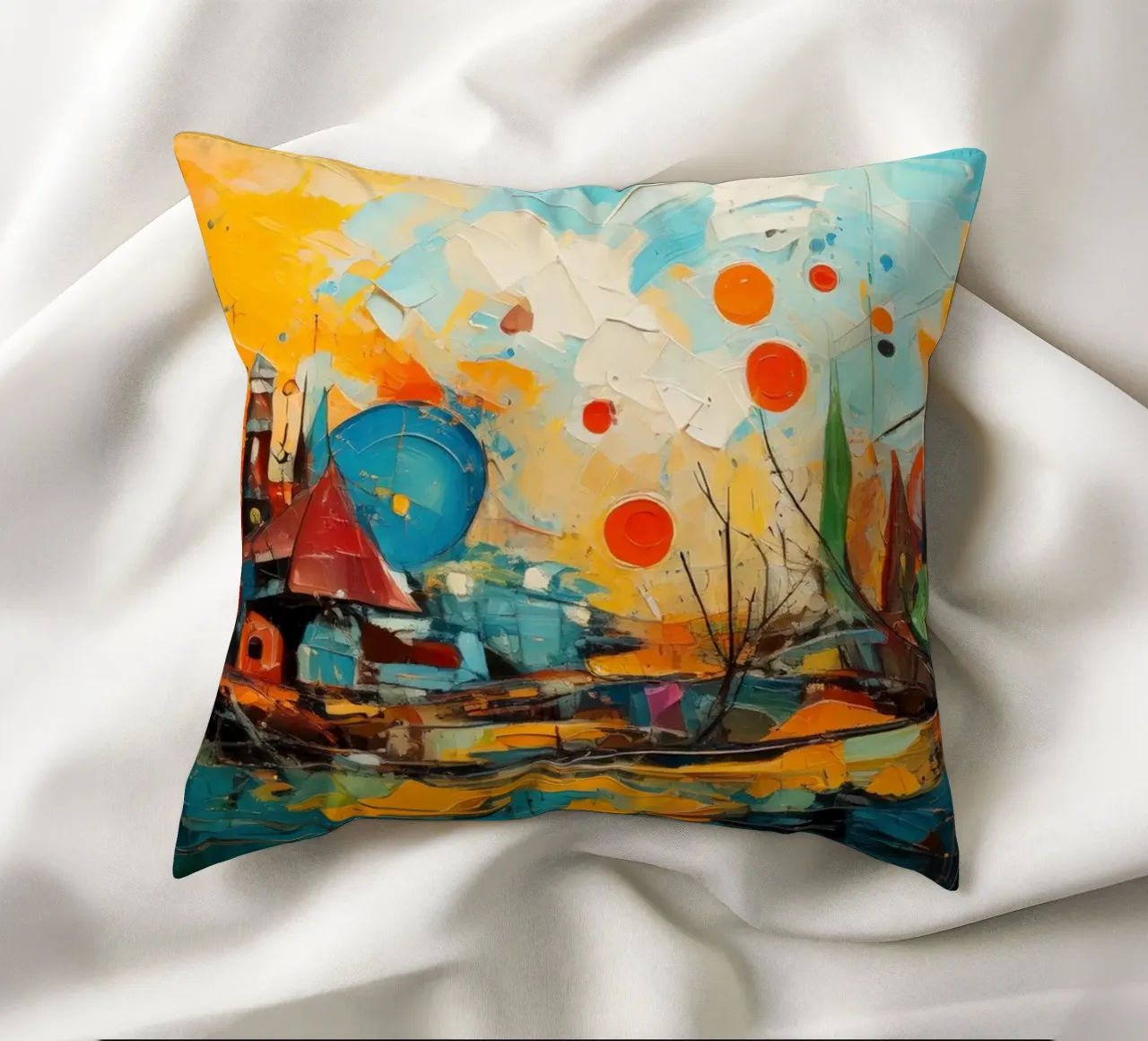 Abstract Forest View 001 cuscino da Art Unleashed
