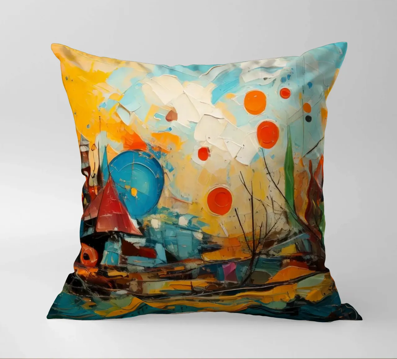 Abstract Forest View 001 cuscino da Art Unleashed