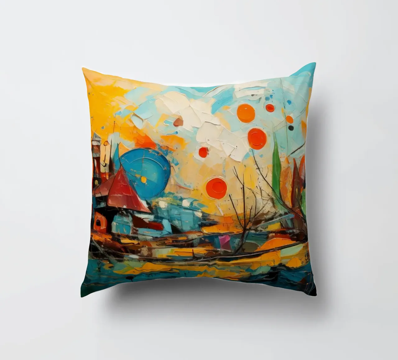 Abstract Forest View 001 cuscino da Art Unleashed