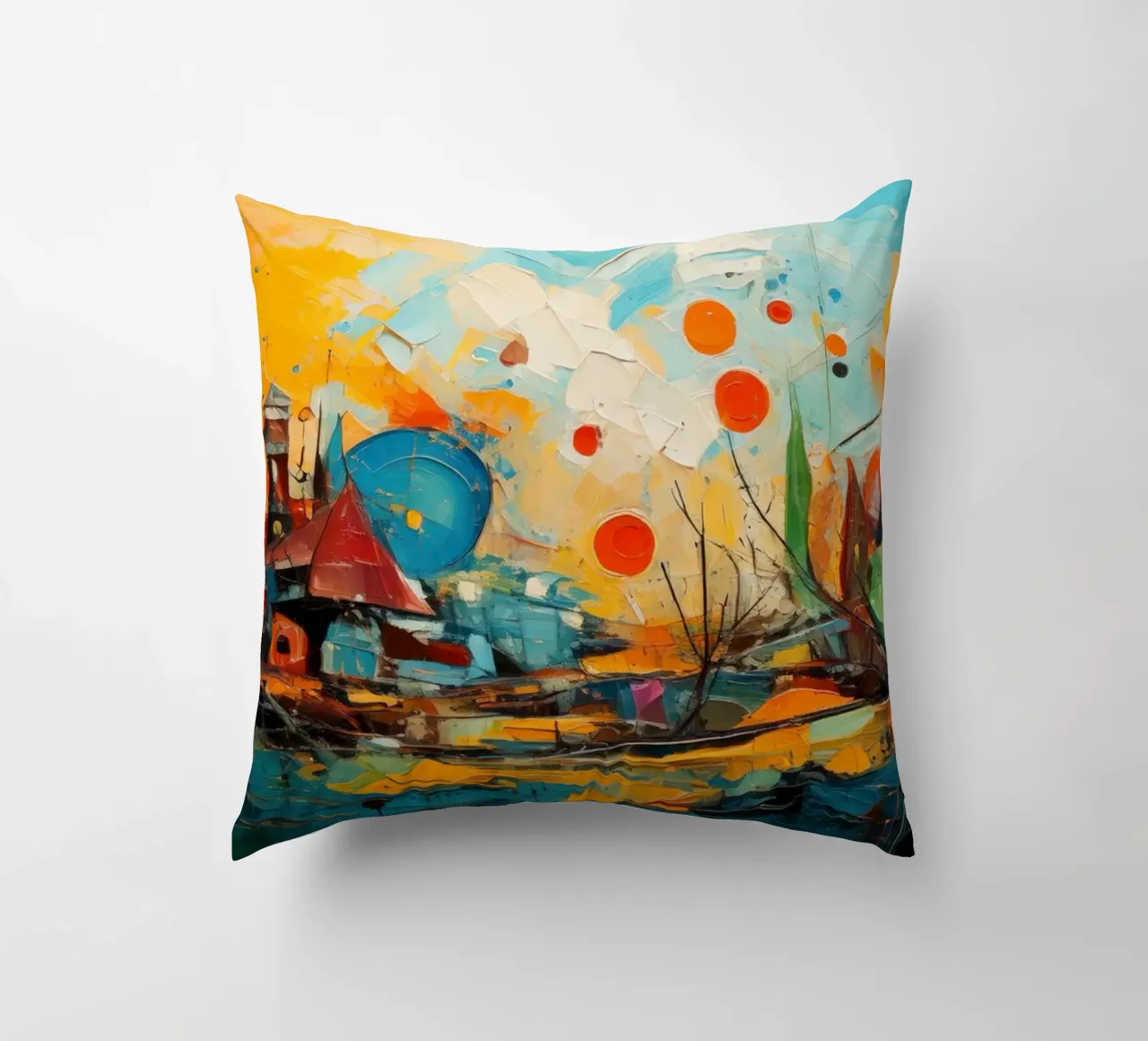 Abstract Forest View 001 cuscino da Art Unleashed