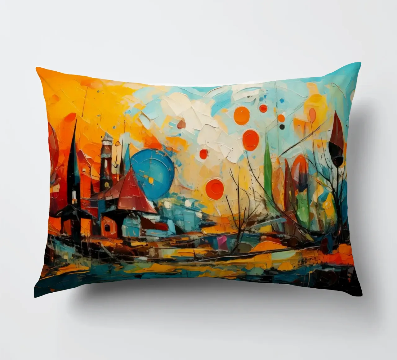 Abstract Forest View 001 cuscino da Art Unleashed