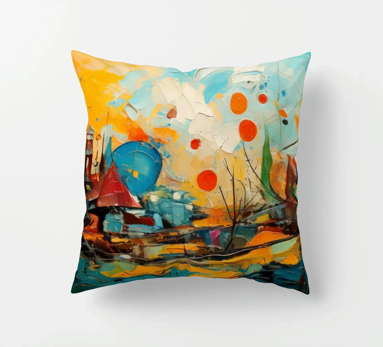 Abstract Forest View 001 cuscino da Art Unleashed