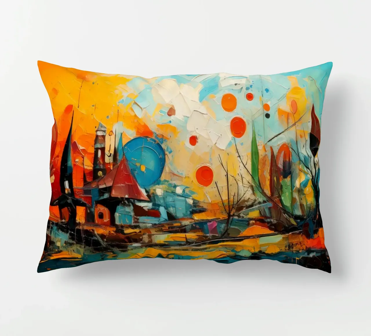 Abstract Forest View 001 cuscino da Art Unleashed