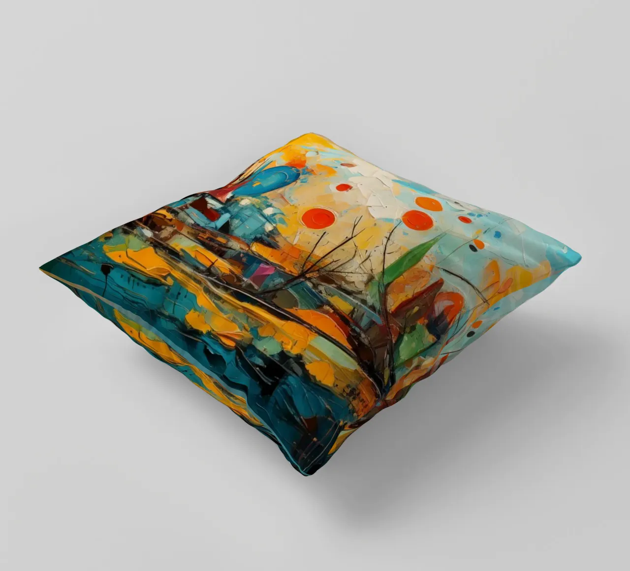 Abstract Forest View 001 cuscino da Art Unleashed