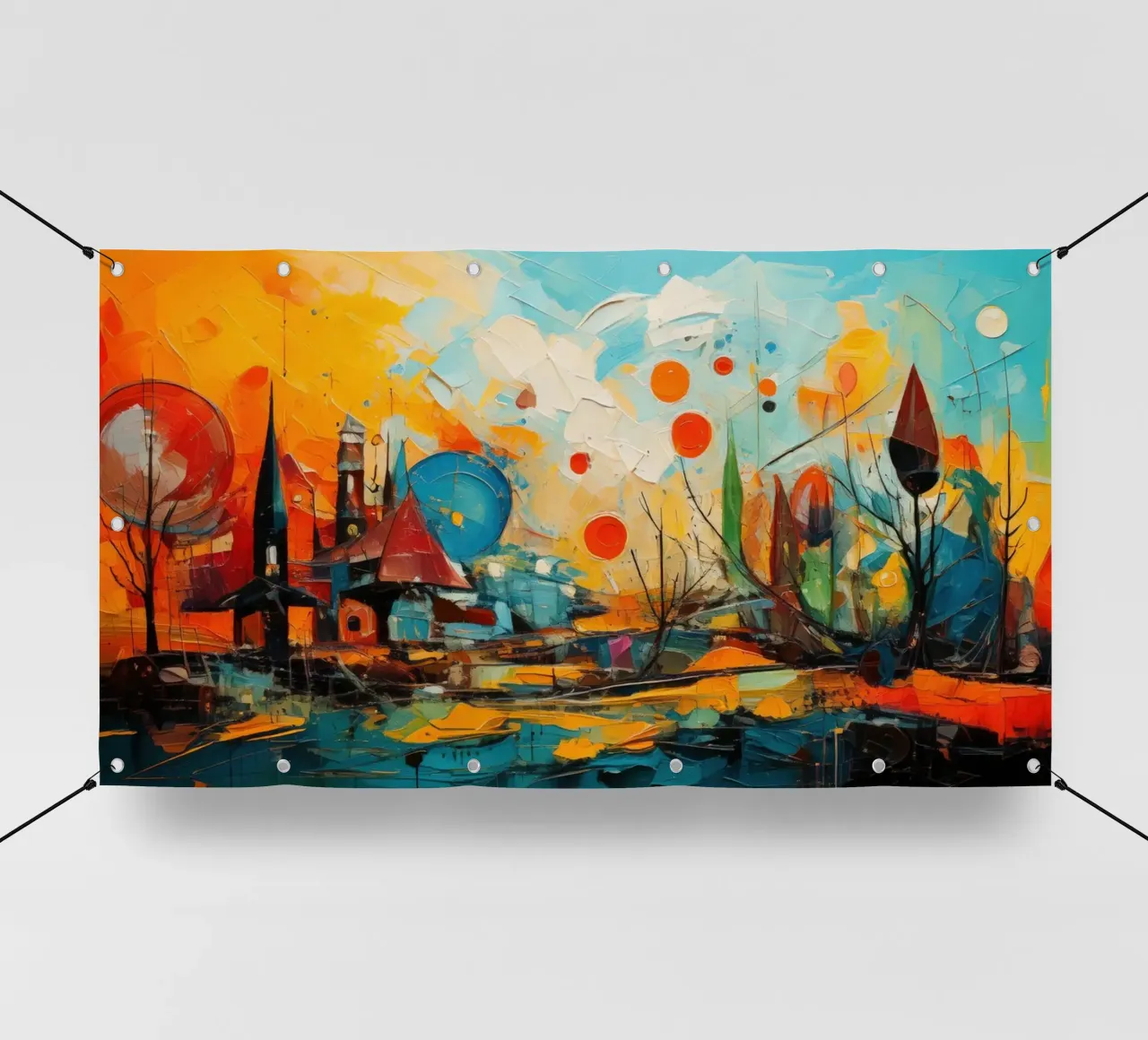 Abstract Forest View 001 telo in pvc da Art Unleashed