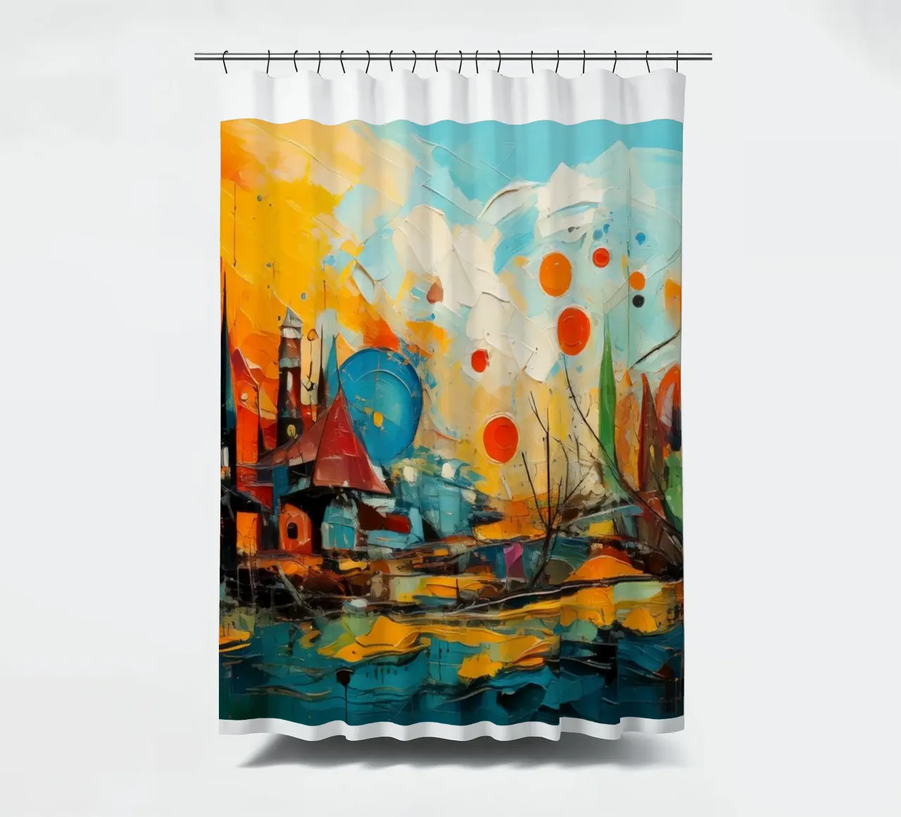 Abstract Forest View 001 tenda da doccia da Art Unleashed