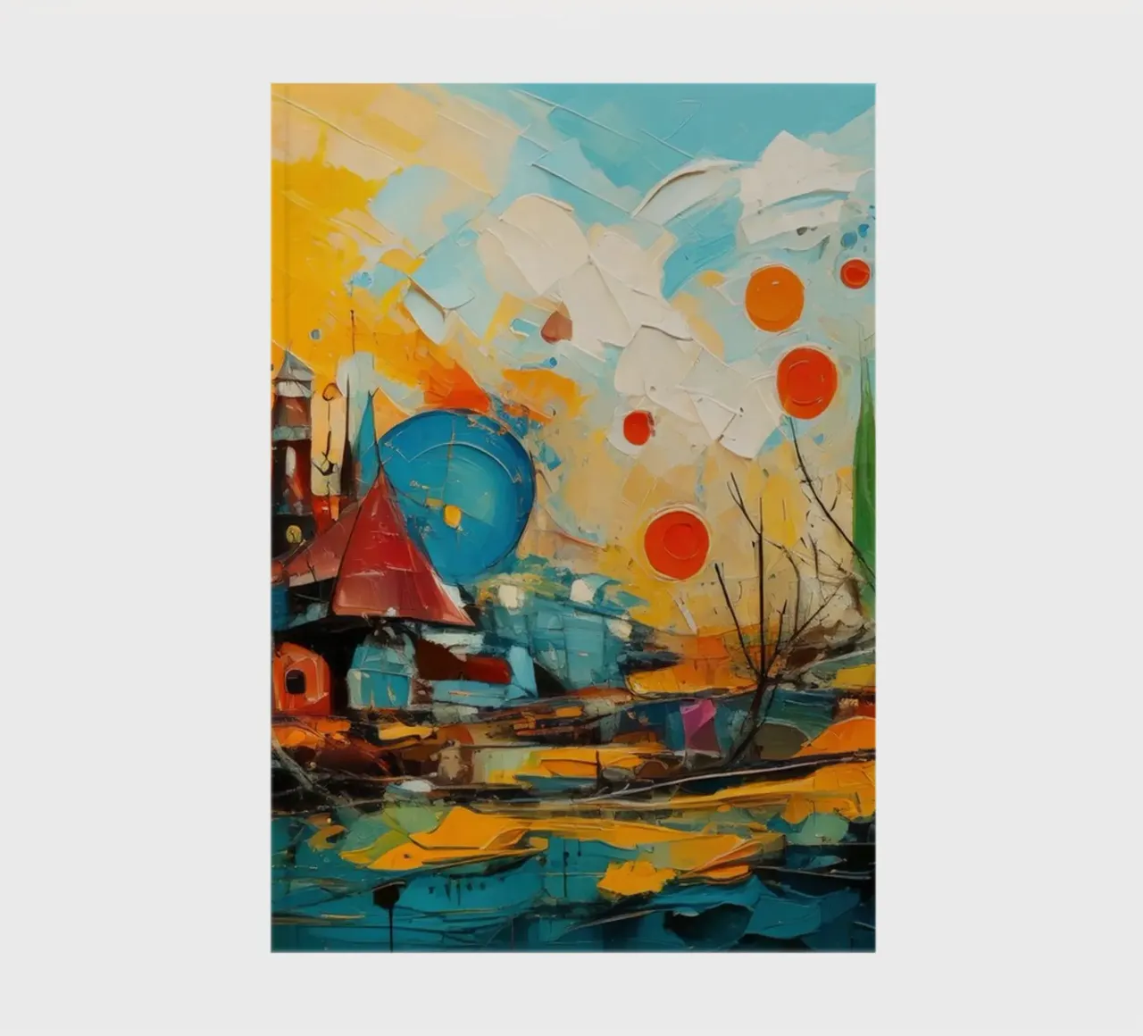 Abstract Forest View 001 notebook by Art Unleashed