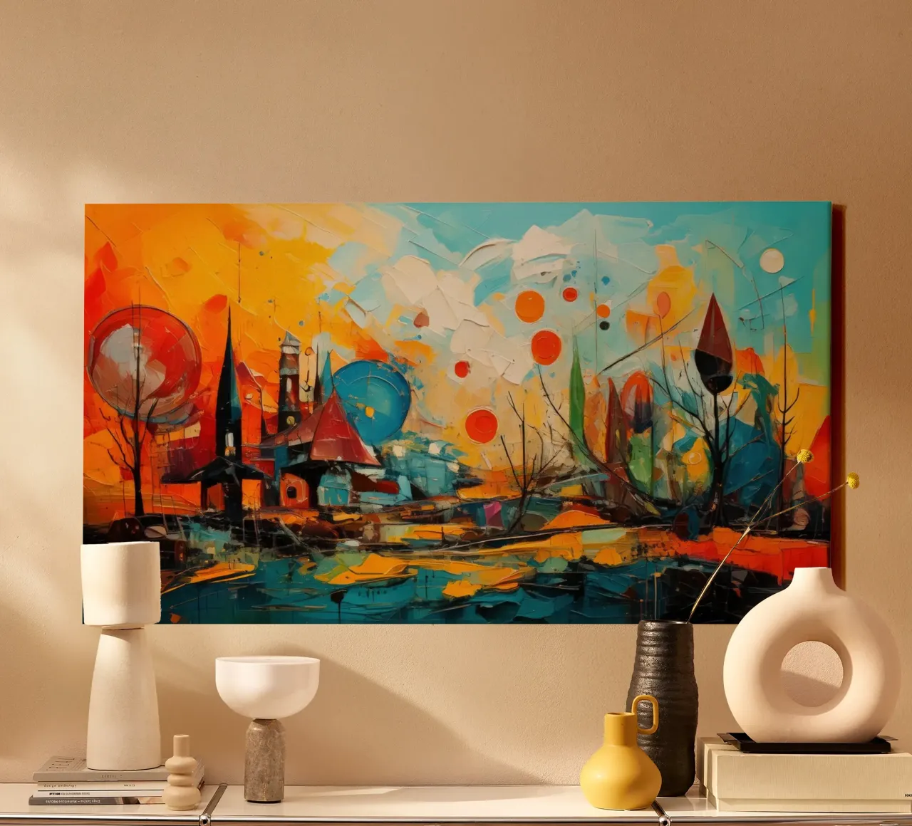 Abstract Forest View 001 tela da Art Unleashed