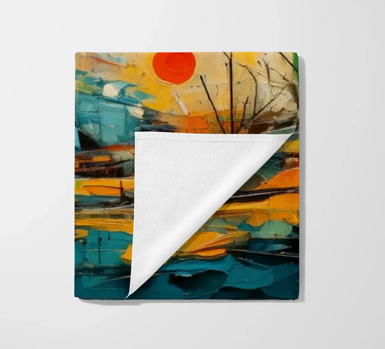 Abstract Forest View 001 Strandtuch von Art Unleashed