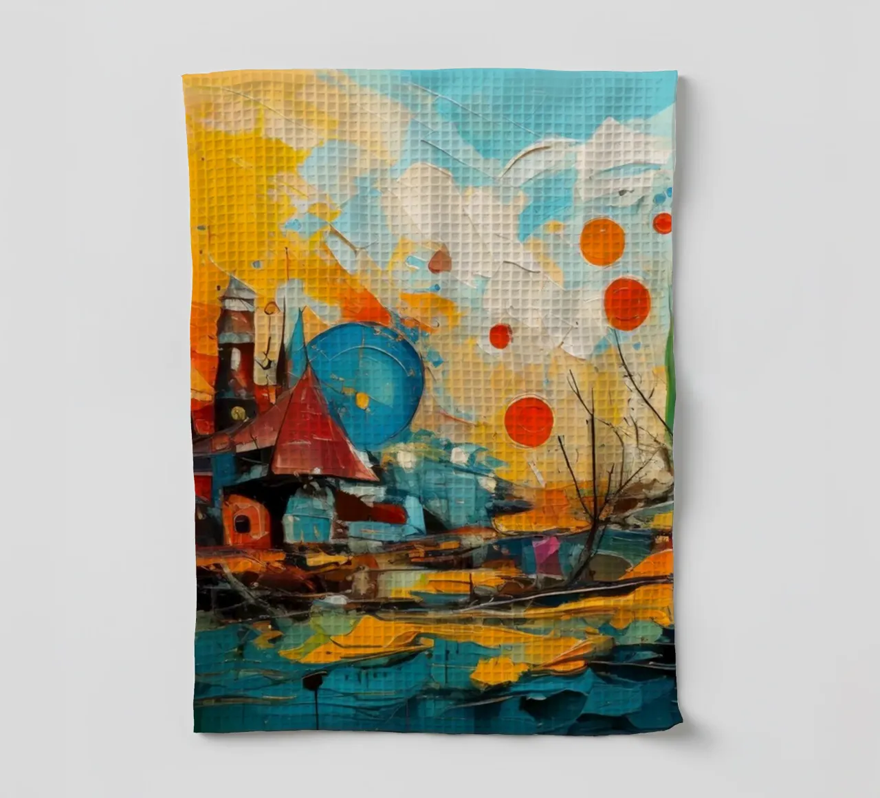 Abstract Forest View 001 torchon de Art Unleashed