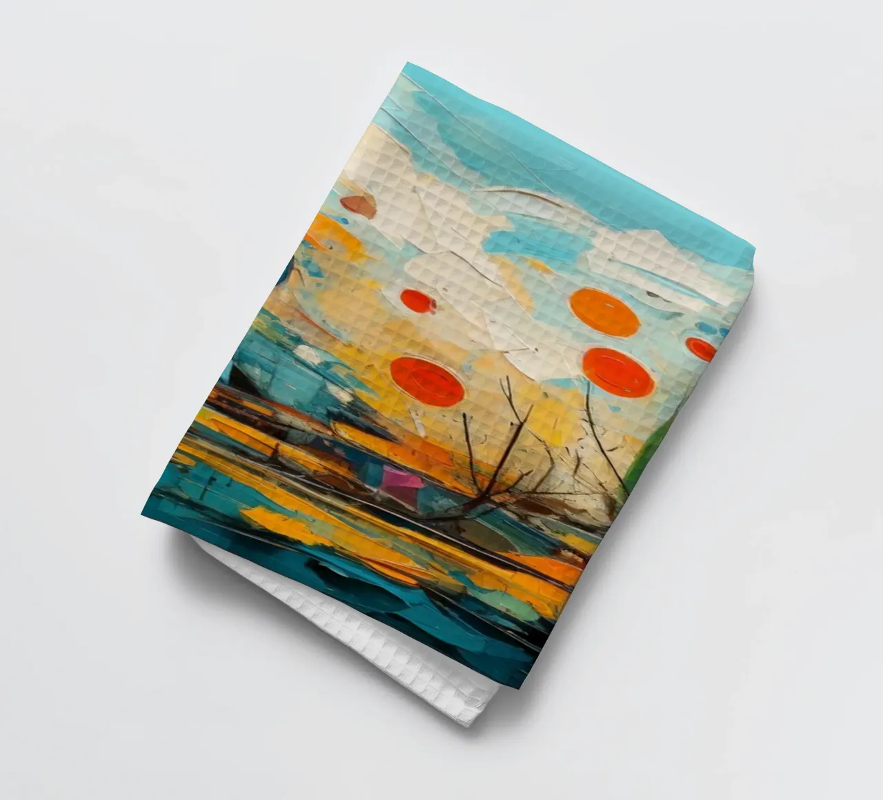 Abstract Forest View 001 torchon de Art Unleashed