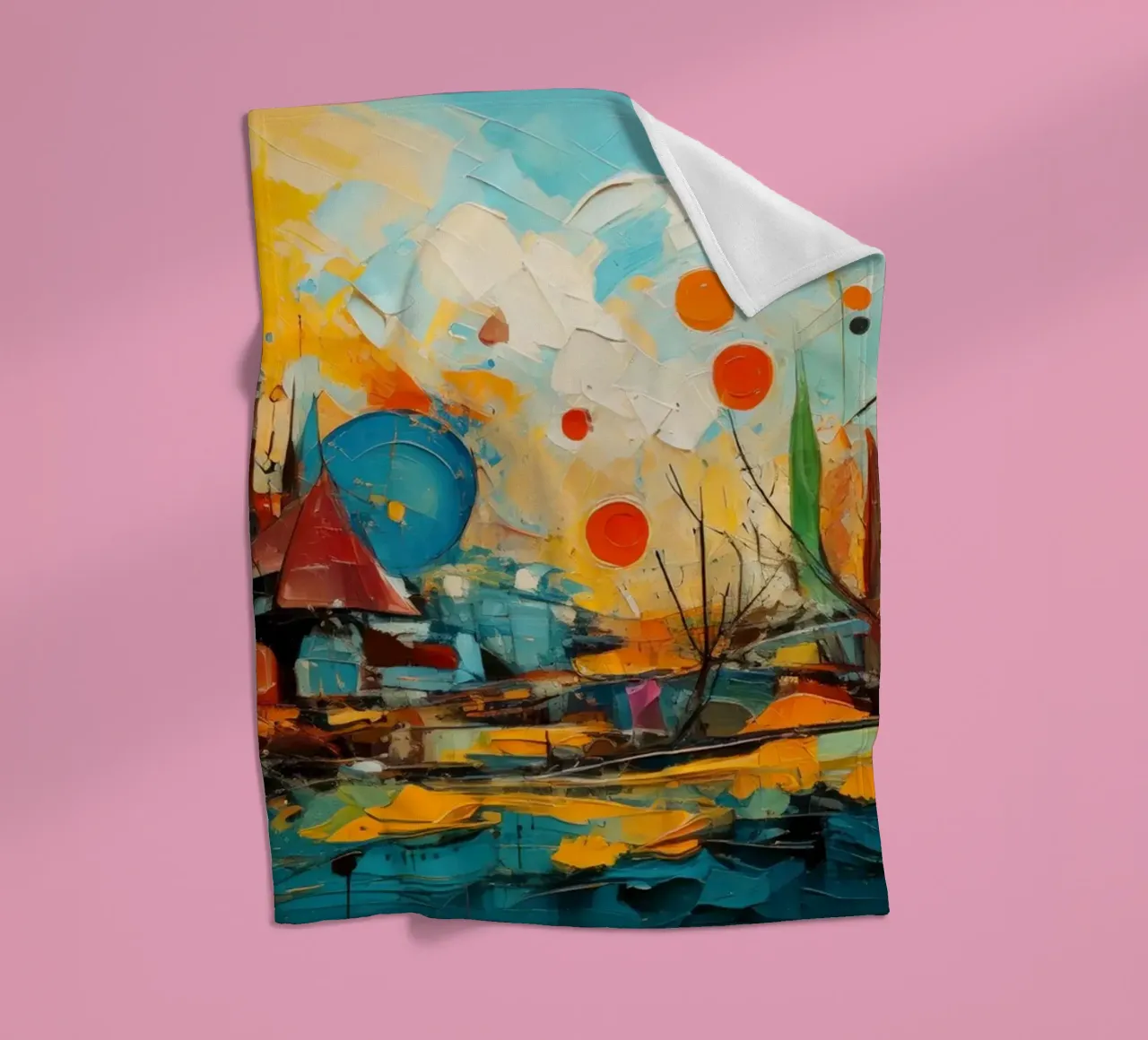 Abstract Forest View 001 coperta in pile da Art Unleashed