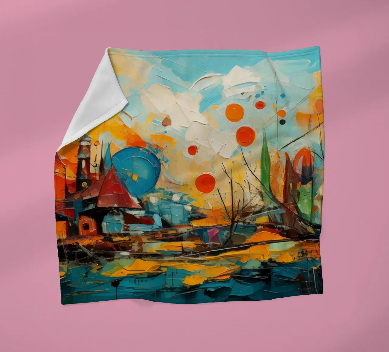 Abstract Forest View 001 coperta in pile da Art Unleashed