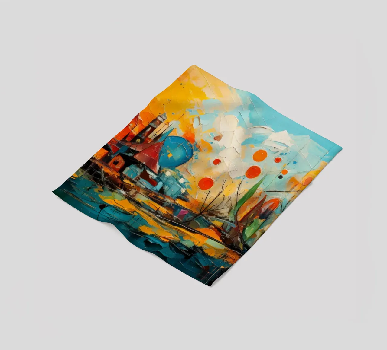 Abstract Forest View 001 coperta in pile da Art Unleashed