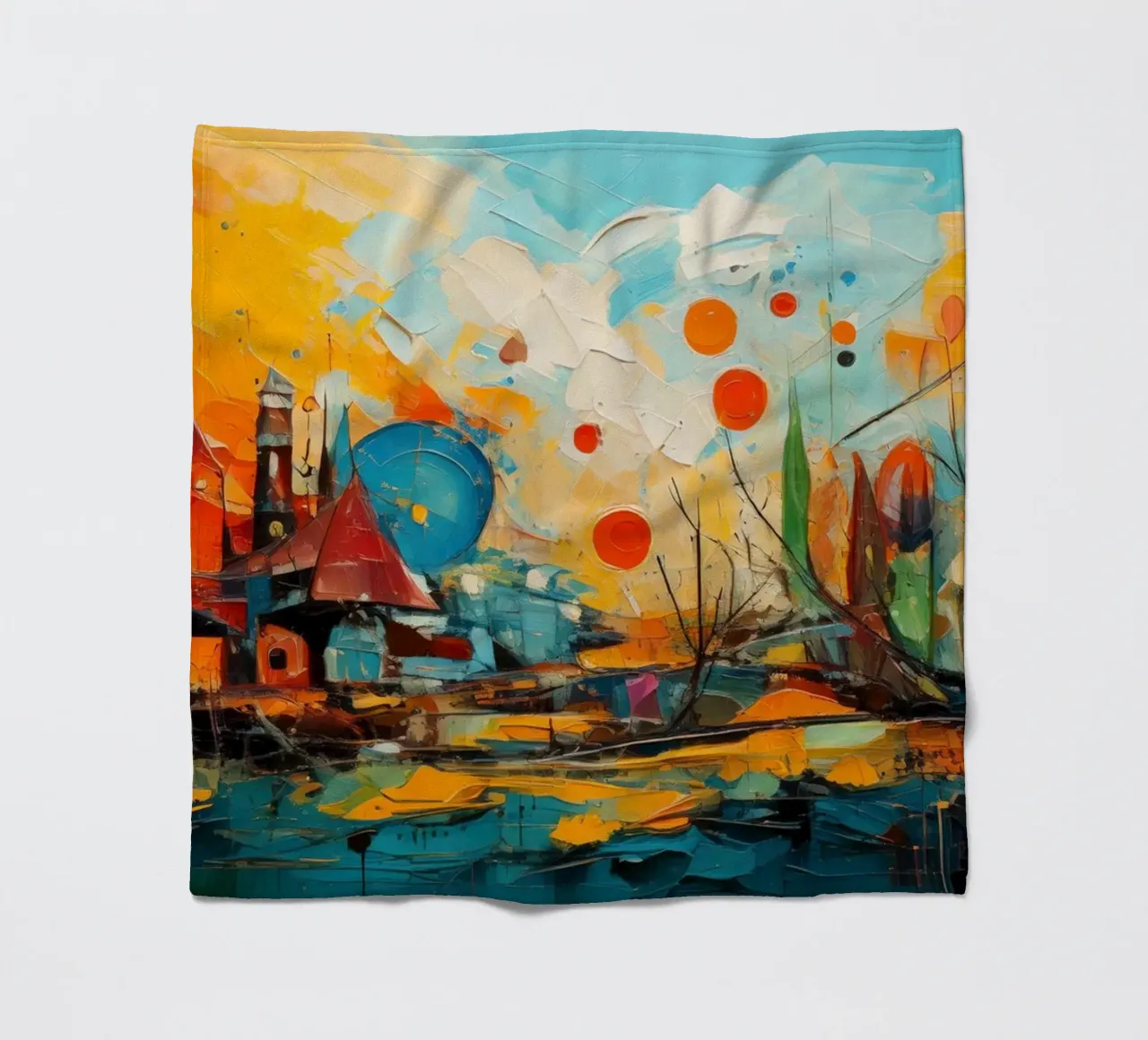 Abstract Forest View 001 coperta in pile da Art Unleashed