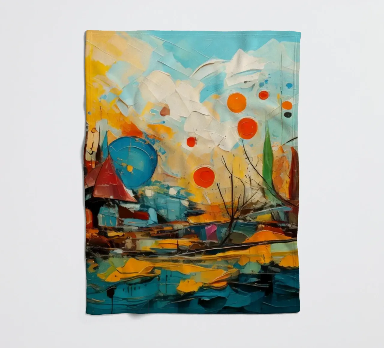 Abstract Forest View 001 coperta in pile da Art Unleashed