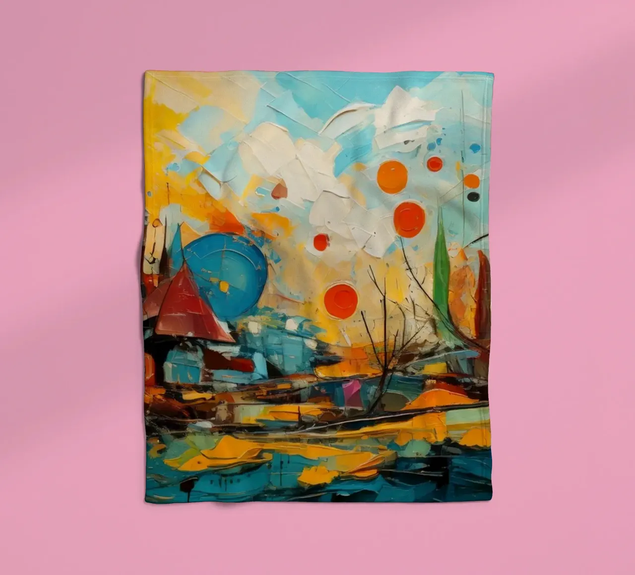 Abstract Forest View 001 coperta in pile da Art Unleashed