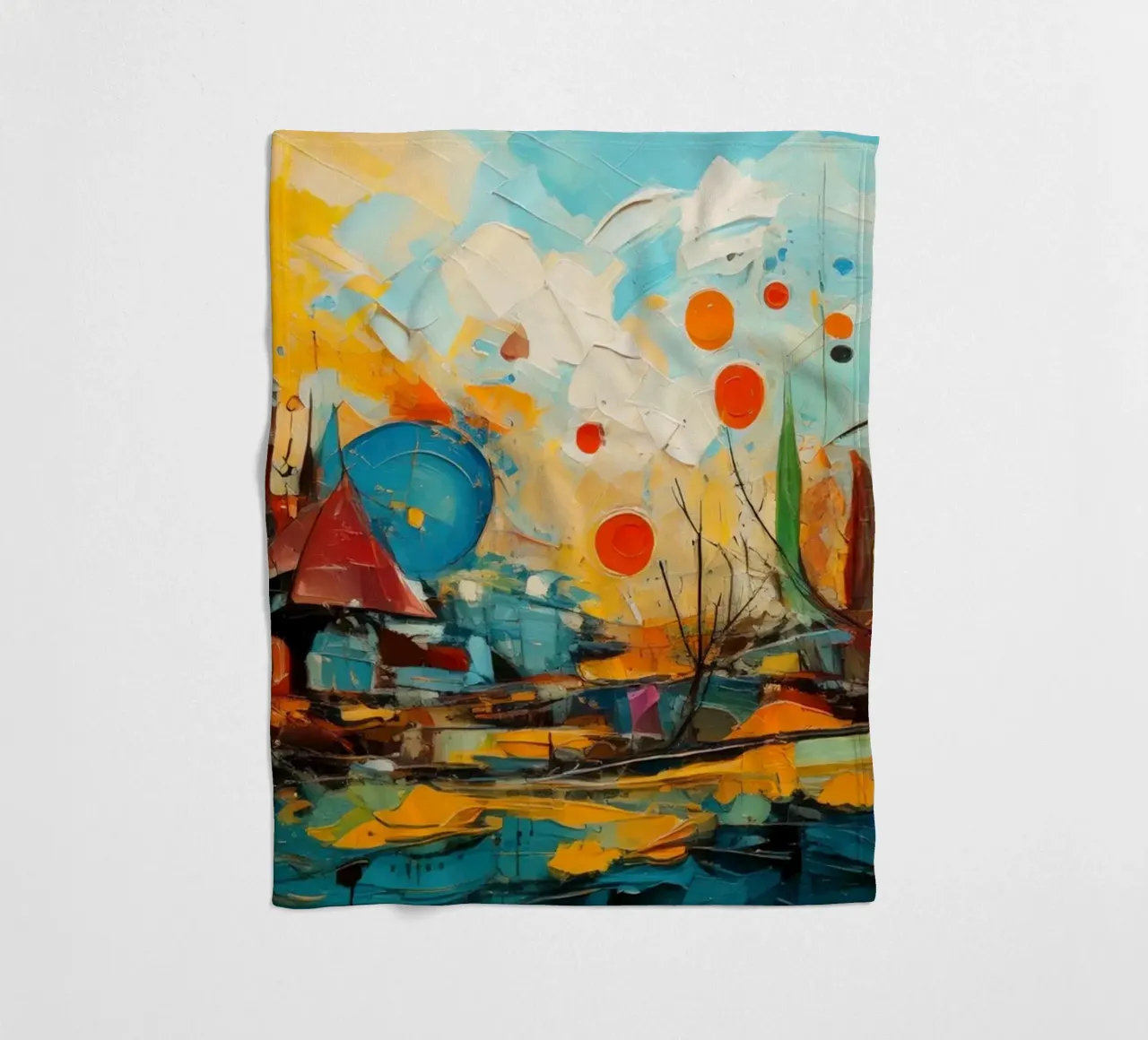 Abstract Forest View 001 coperta in pile da Art Unleashed