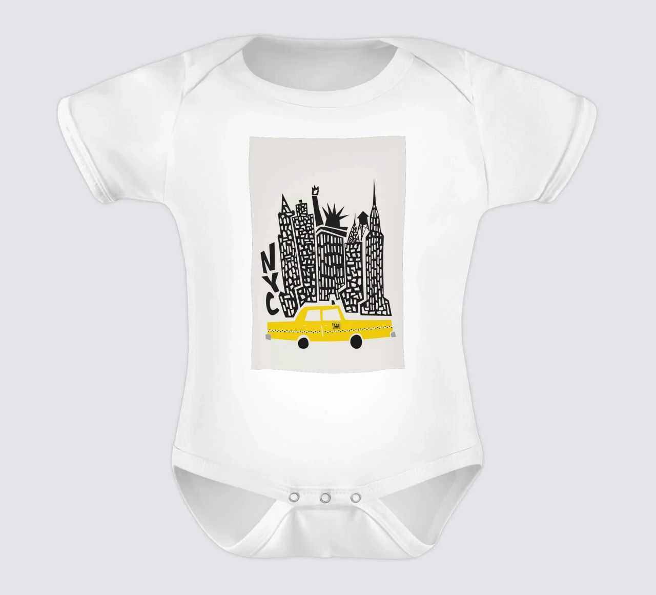 Paisaje urbano de Nueva York body de bebé de Fox & Velvet