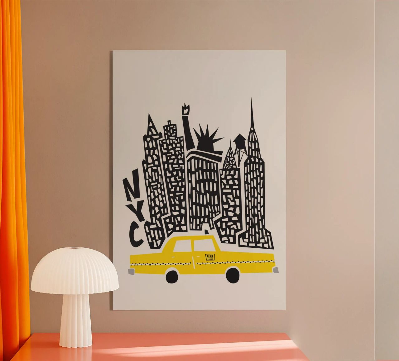 Paisaje urbano de Nueva York metacrilato de Fox & Velvet