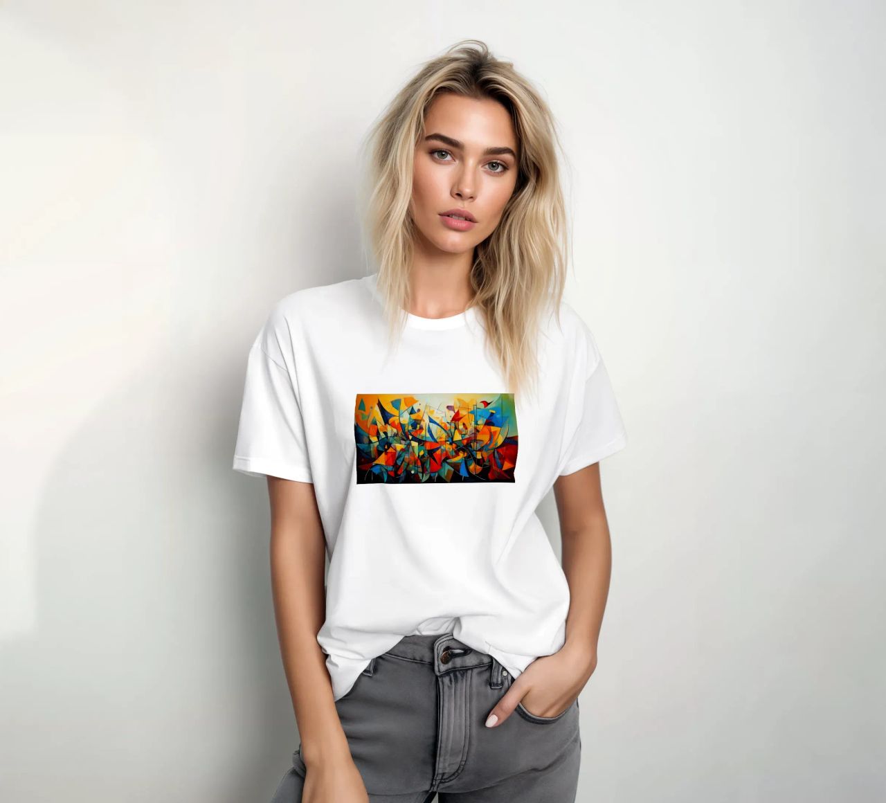 Abstract Geometric 001 t-shirt da Art Unleashed
