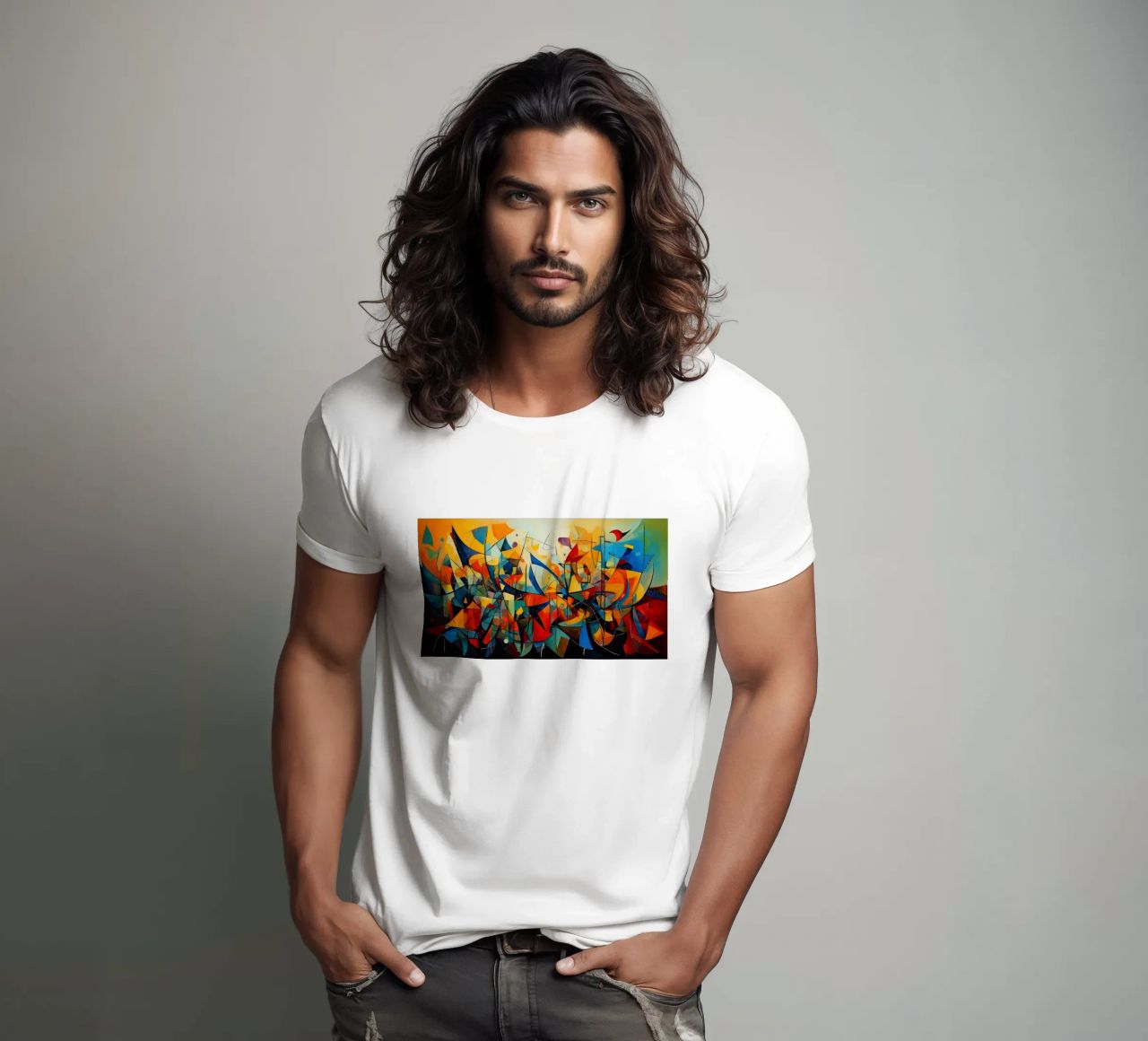 Abstract Geometric 001 t-shirt da Art Unleashed