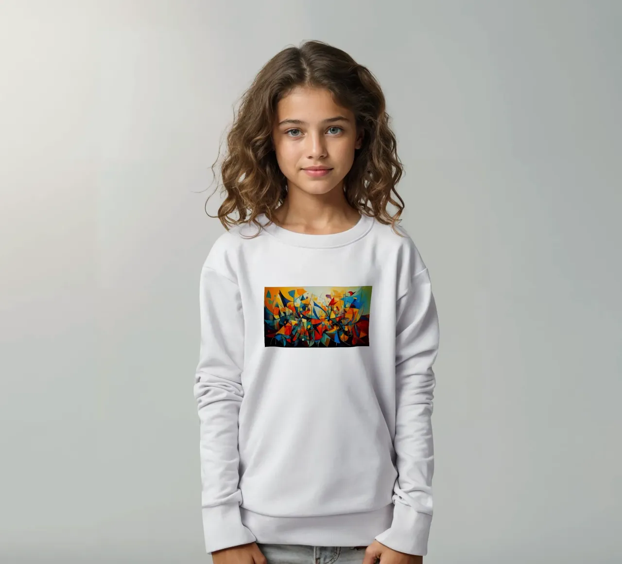 Abstract Geometric 001 felpa bambino da Art Unleashed