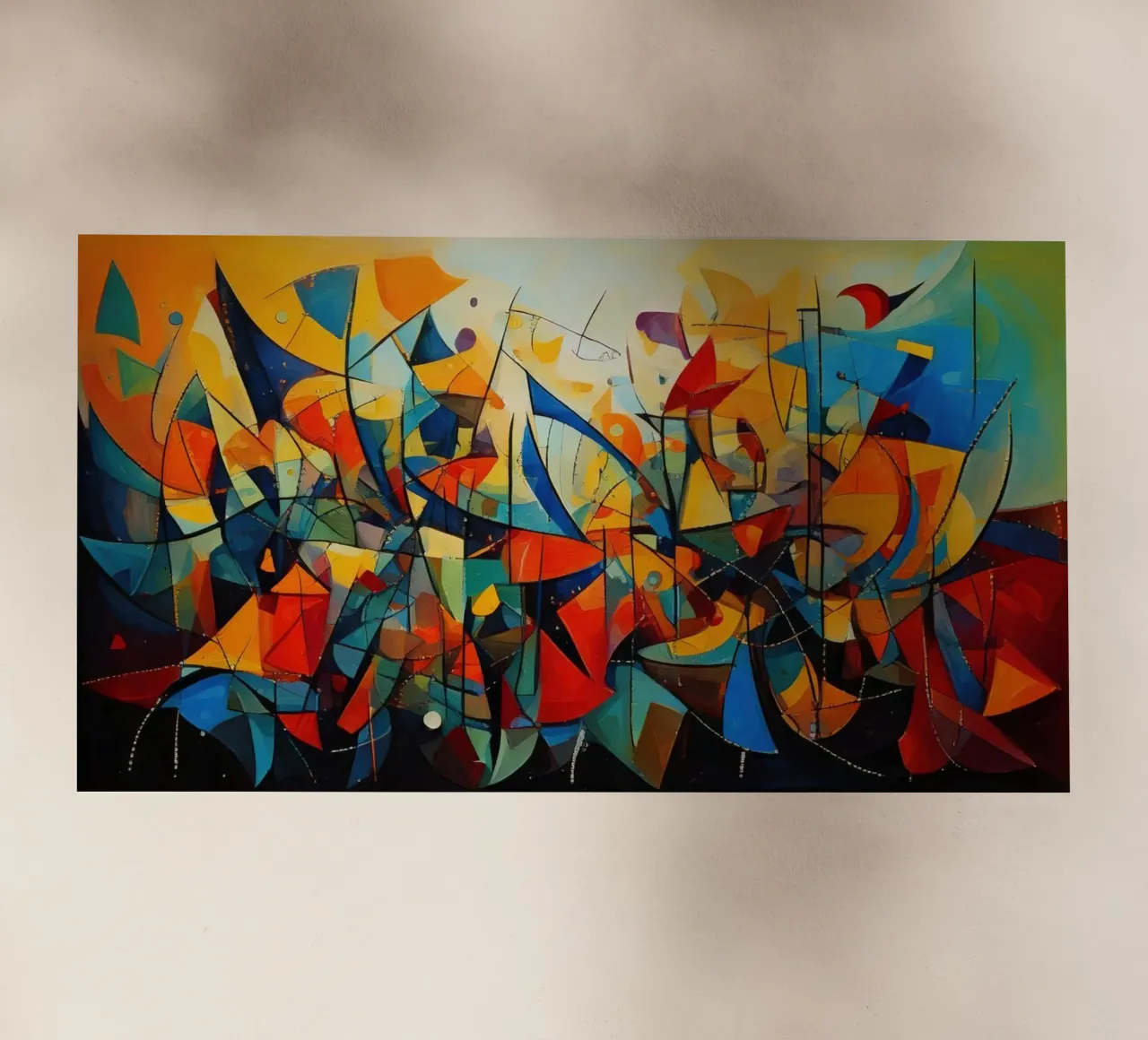 Abstract Geometric 001 pellicola backlit da Art Unleashed