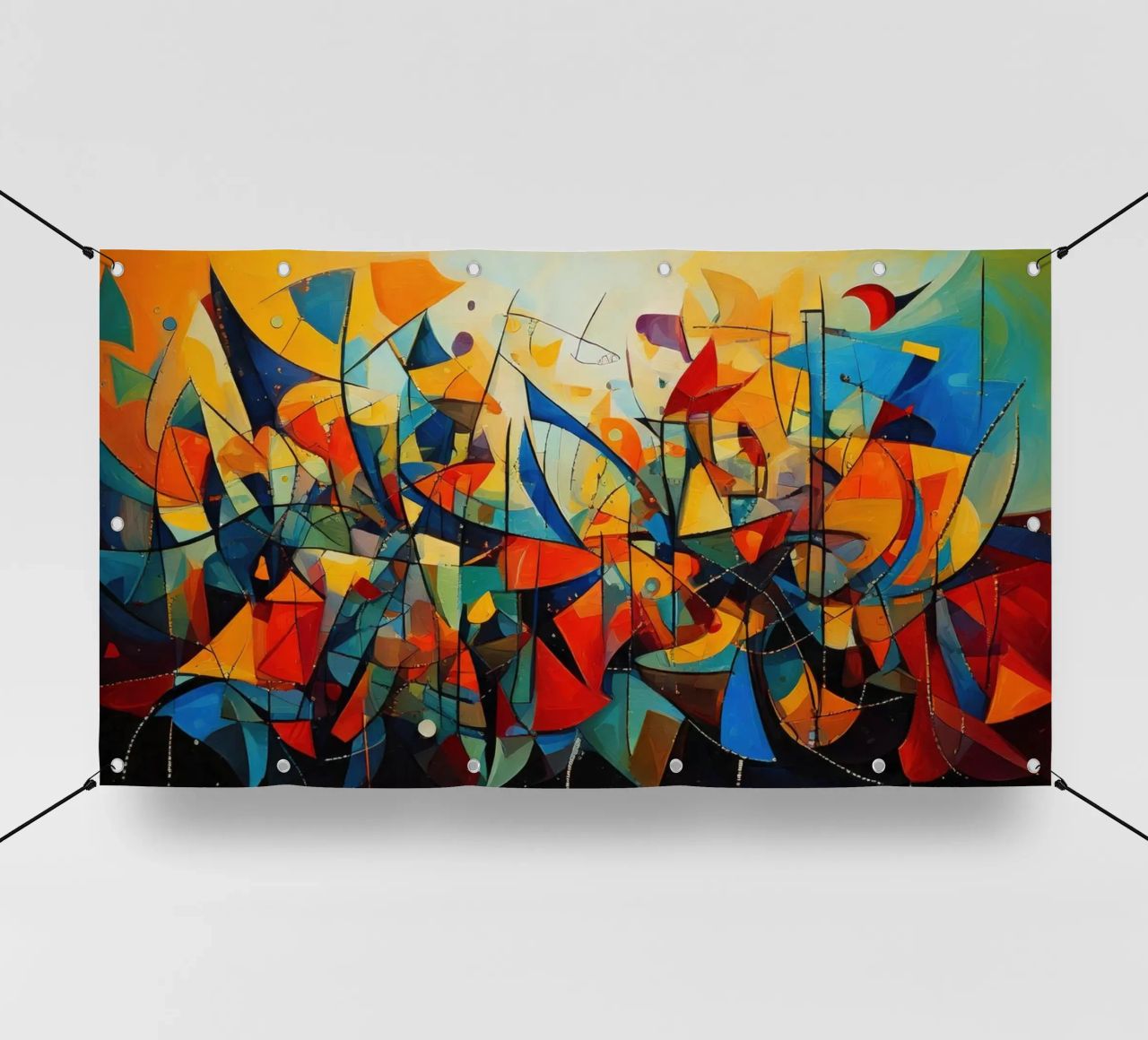 Abstract Geometric 001 telo in pvc da Art Unleashed